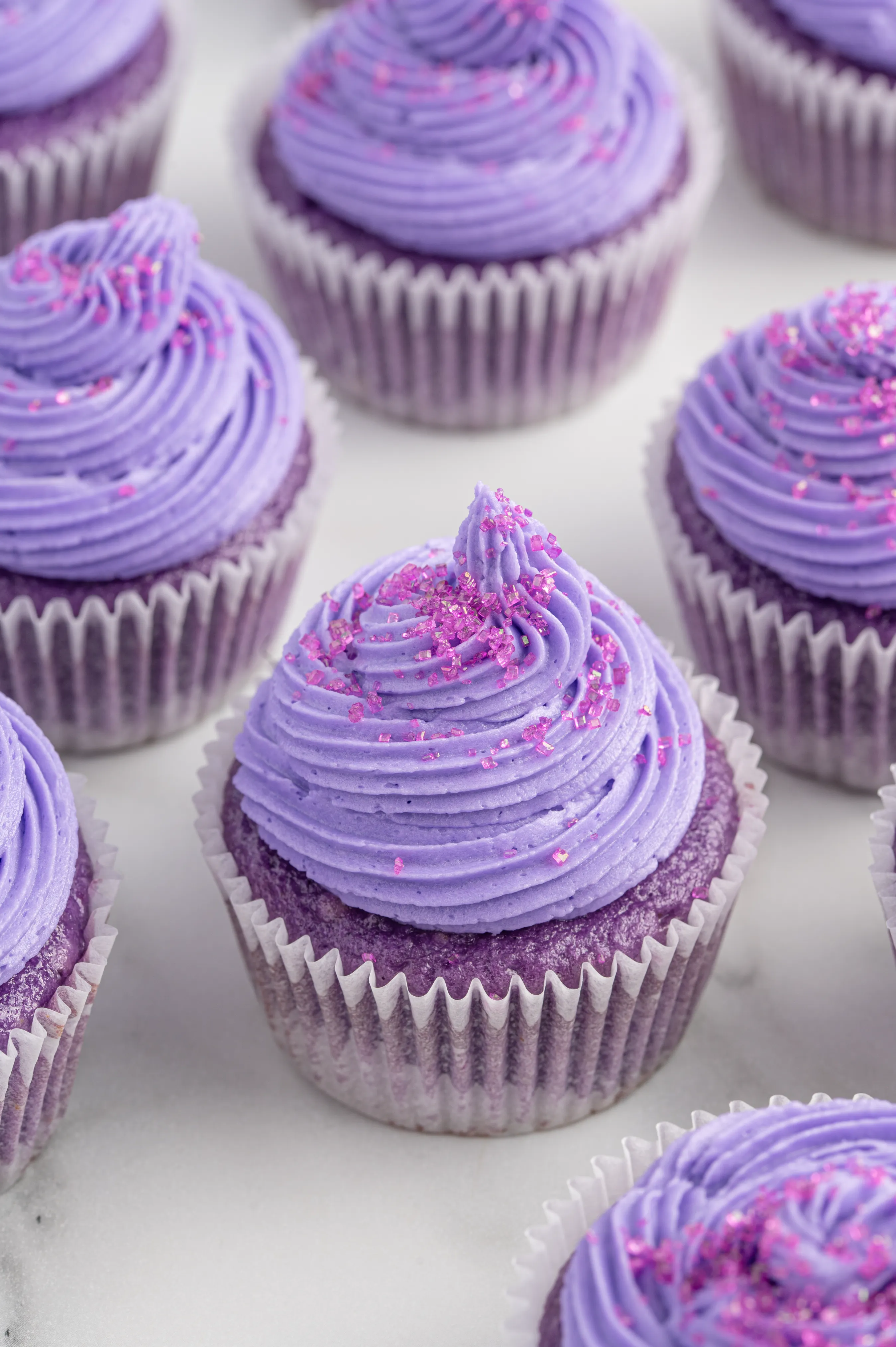 Grape soda cupcakes